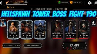 Mk mortal kombat mobile hellspawn tower boss fight 190 one shot and talent tree