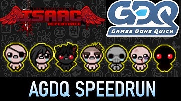 AGDQ Speedrun of The Binding of Isaac Repentance by Shxrpness | Commentary: Zamiel, Toooschi