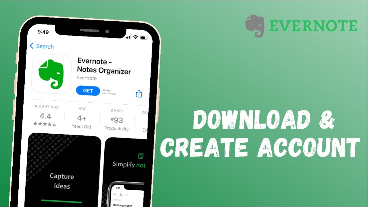How to Download Evernote app & Create new Account || Sign up Evernote ...
