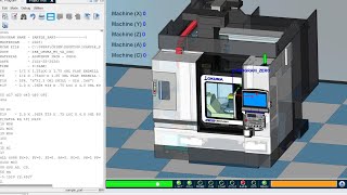 Vericut OKUMA Genos M560V-5Ax with toolchange.Check code nc by Mastercam post