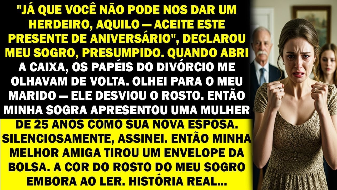 Ele achou que arruinaria meu aniversário com os papéis do divórcio até abrir o envelope que prepa