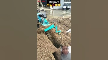 Digging a trench for pipeLine #shorts #respect #digging #trencher