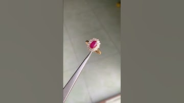 Nhẫn nữ vàng 10k đá chủ ruby cắt fancet giá ib e : 0969.593.997