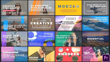 Dynamic Typography Pack ( MOGRT ) ▶▷ Premiere Pro Trends ◁◀