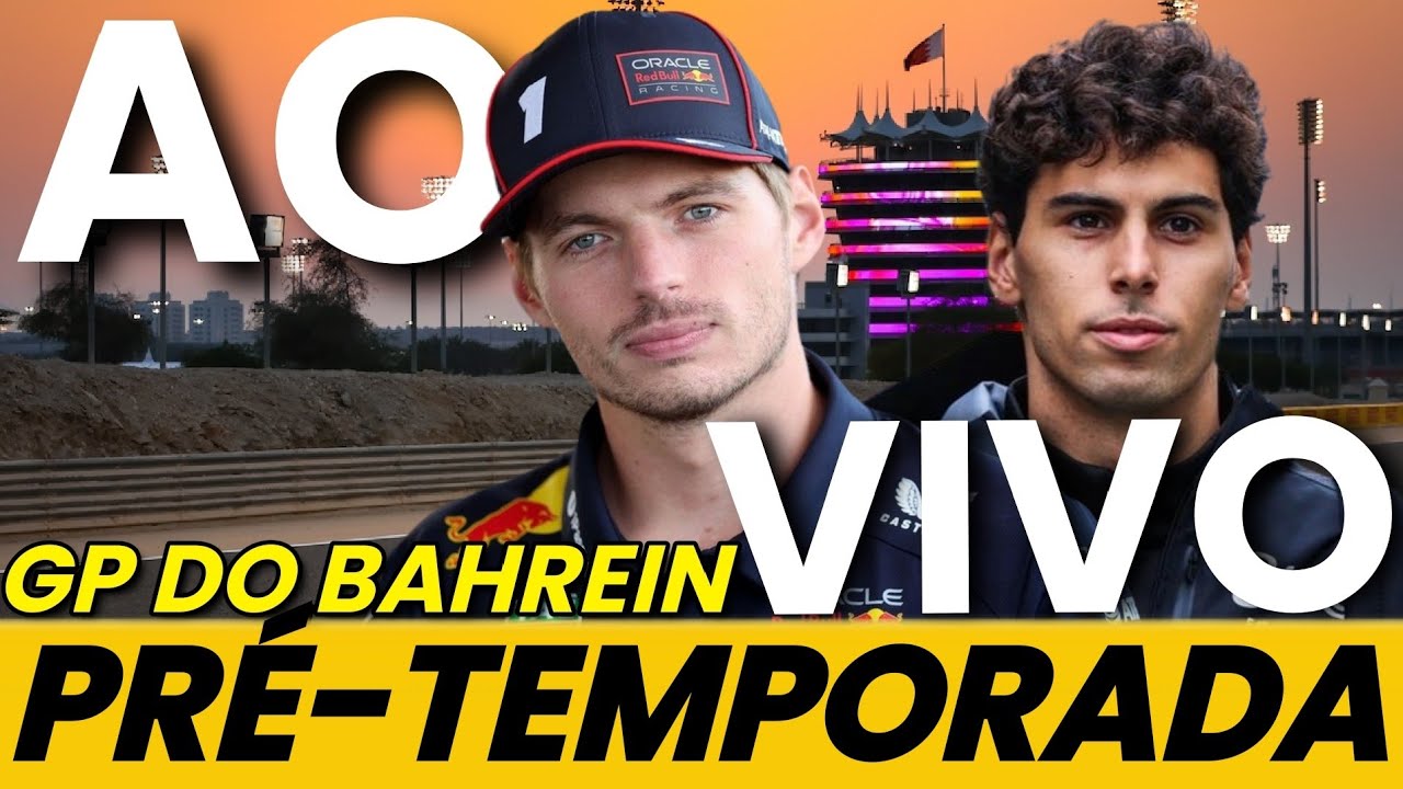 F1 AO VIVO PRÉ-TEMPORADA BORTOLETO E VERSTAPPEN NA PISTA COM IMAGENS - F1 MANAGER 24 #f1