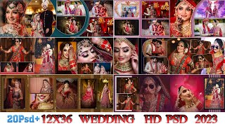 12x36 Wedding Album PSD Free Download !! US Desgain Studio!! Part - 92 #photography #photoshop