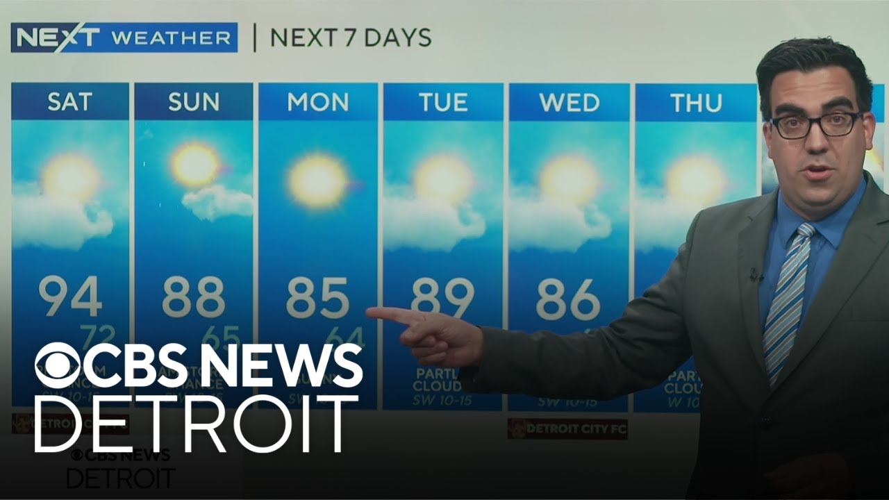 Hot weekend ahead with overnight storms - YouTube
