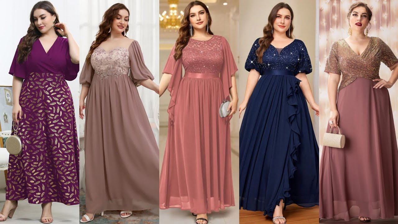 STYLISH AND BEAUTIFUL PLUS SIZE MOTHER OF THE BRIDE DRESS IDEAS 