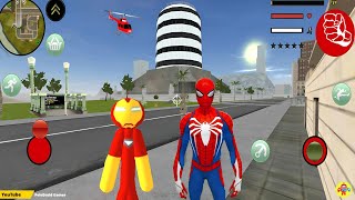 Amazing Iron Stickman Rope Hero Gangstar #20 - Süper Kahraman Demir Çöp Adam - Android Gameplay screenshot 1