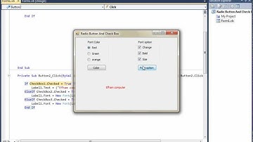 دليل شامل لفهم واستخدام Radio Button و Check Box في تطبيقات الفيجوال بيسك