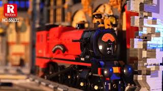 Reobrix 66031 Magic Station Hogwards Express Zauber Bahnhof Zug Wizzard Express Magic Zug