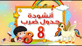 💞انشودة جدول ضرب 8 بطريقة تفاعلية جميلة  -  (بدون موسيقى) 💞