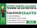 COMO SABER CUANDO TENDRE MI ENTREVISTA│ CALCULO EXACTO...MI CITA EN LOS PROXIMOS 90 DIAS!!!