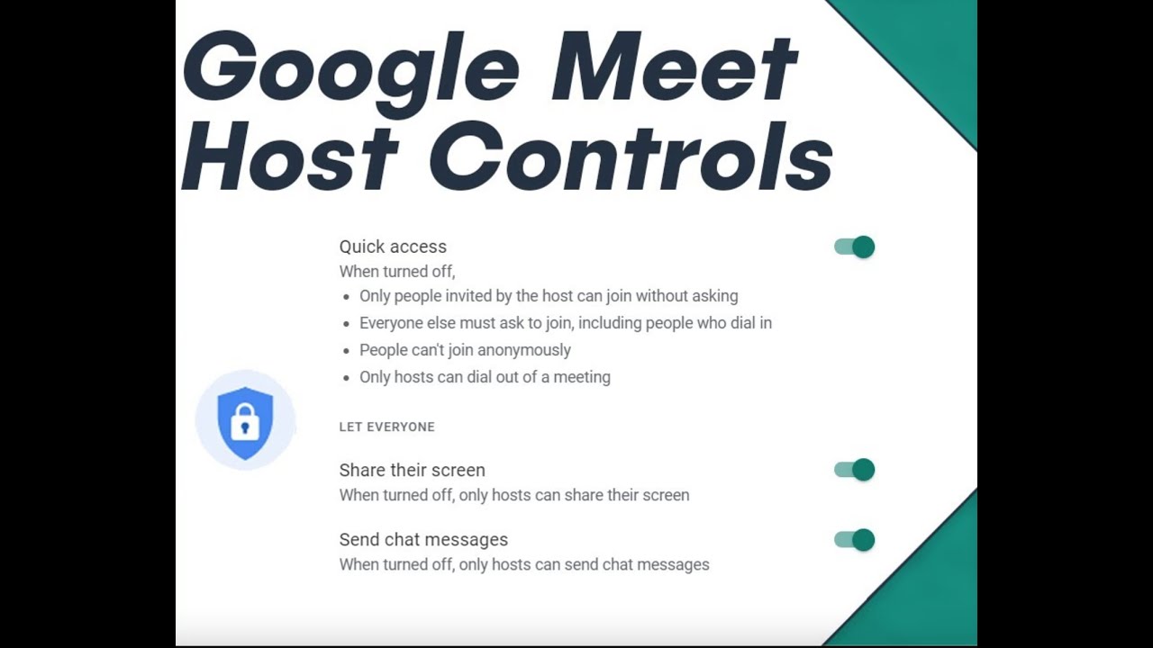 How to use Host Controls in Google Meet