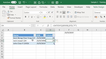 PowerQuery  - Calculate Age without writing Excel formula