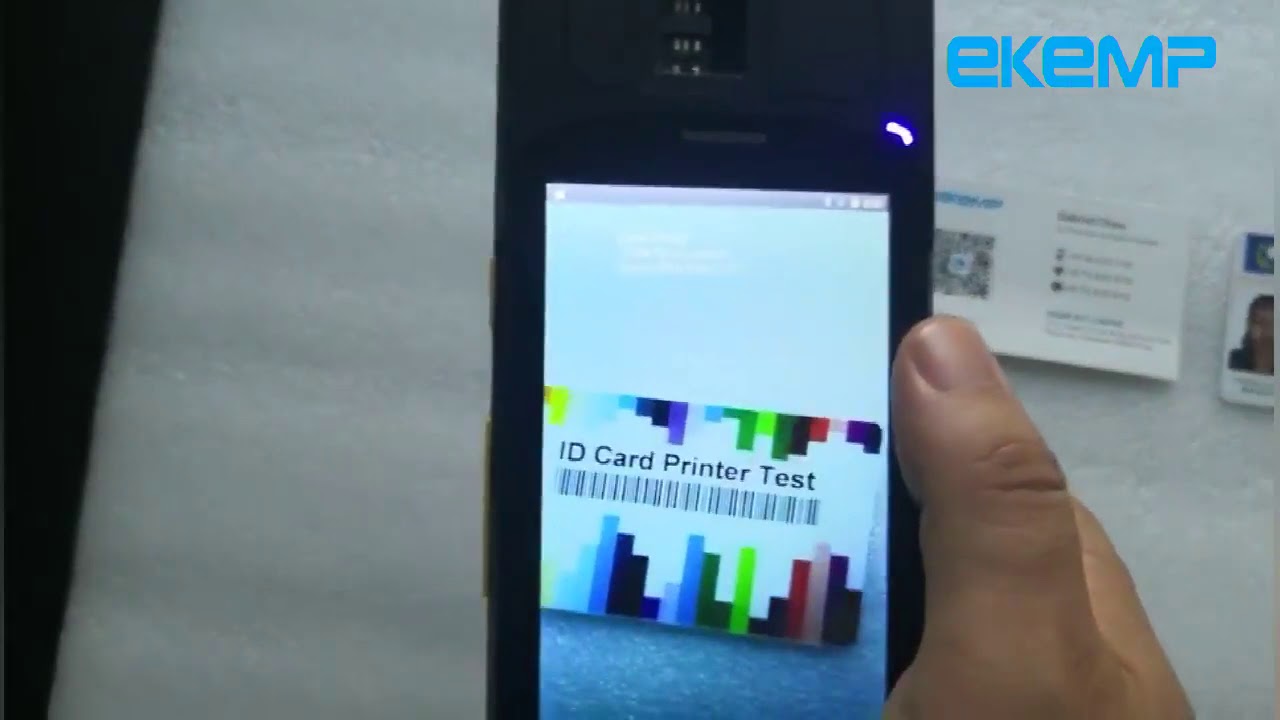 High Speed 1/2D Barcode Scanning on EKEMP biometric handheld terminal ...