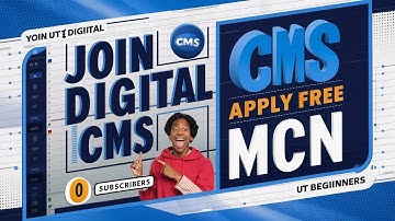How to Join UT Digital CMS | Free CMS/MCN Kaise Apply Kare 2024 | How To Join MCN 0 Subscribers