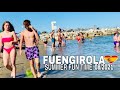 FUENGIROLA MALAGA, SPAIN BEACHWALK AUGUST 2021, SO BUSY BEACHWALK SUMMER UPDATES, COSTA Del Sol🌞 4K