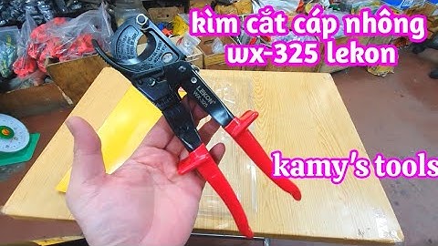Kìm cắt cáp nhông Lekon WX-325 hướng dẫn sử dụng