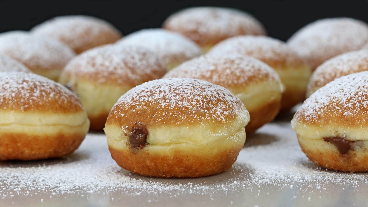 Beignet de Nueva Orleans rellenos de Chocolate / New Orleans Beignet, filled with Chocolate.
