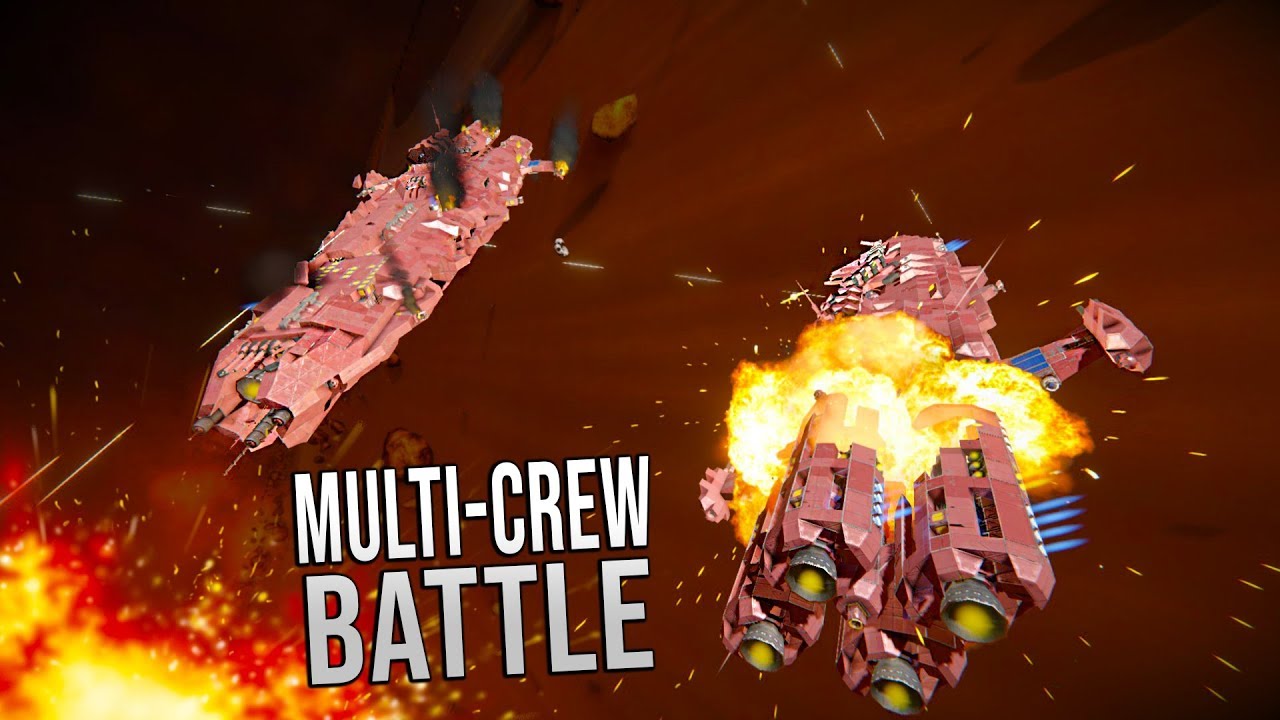 MULTI-CREW BATTLE! - Space Engineers Battle - Multi crew POV! - YouTube