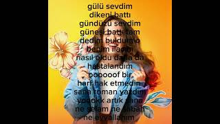 Melis Fis Gülü Sevdim Dikeni Battı🌹⚘🌷💐 Resimi