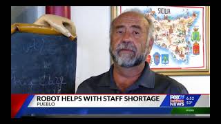 Pudu Robotics - Robot helping with staff shortage at East Coast Pizza