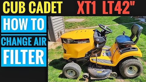 HOW TO CHANGE AIR FILTER  Cub Cadet XT1 LT42 Riding Lawn Mower