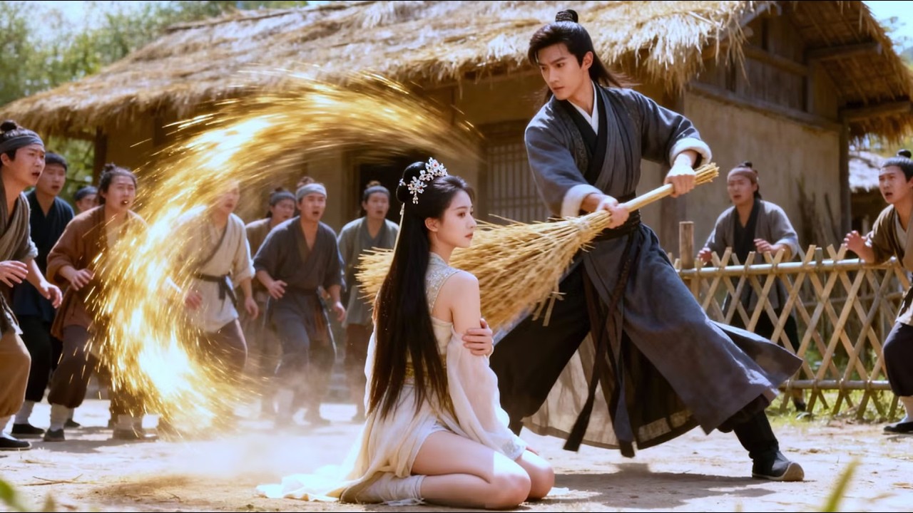 窮小夥失手一掌劈開白衣女子的外衣，怎料竟陰差陽錯助她覺醒強勁真氣，被當場認出他是隱世仙尊求著以身相許雙修逆襲成為無上仙人！#精彩短劇#中國電視劇#男頻 #短劇 #窮小子 #女總裁 #逆襲