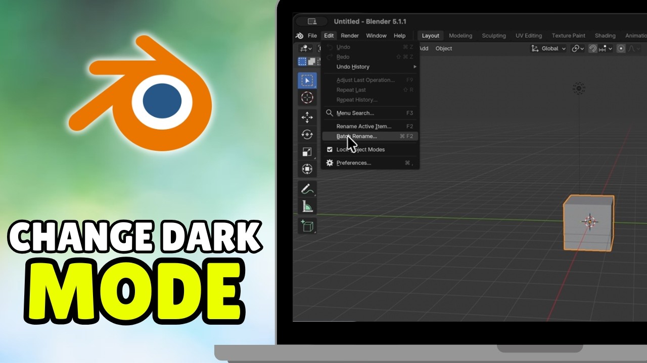 How To Enable & Change Dark Mode In Blender (2026) - Full Guide - YouTube