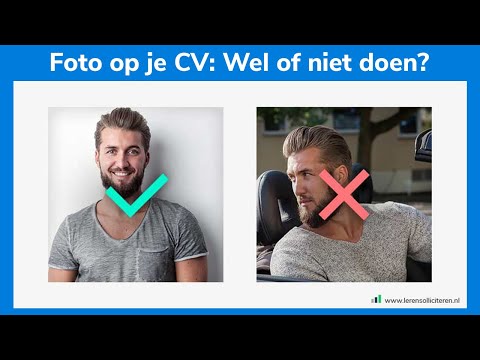 Video: Welke Foto Moet Op Het Cv?