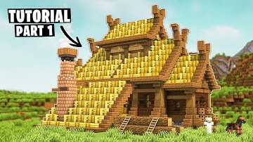 Minecraft: How to Build a Viking House - Tutorial [Part 1/2]