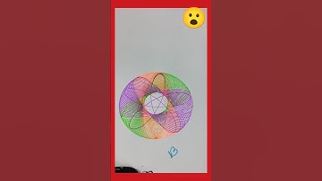 How many rotations did the pen make in total? Spirograph #spirograph #art #asmr