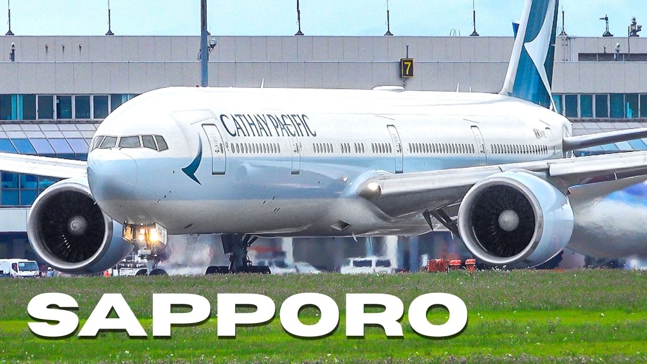 🇯🇵✈️ Ближний трафик в загруженном хабе Хоккайдо! 20 мин Plane Spotting (CTS/RJCC)