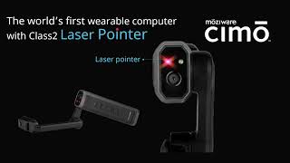The world’s first wearable computer with Class2 Laser Pointer #cimo #arglasses #AI #augmentedreality