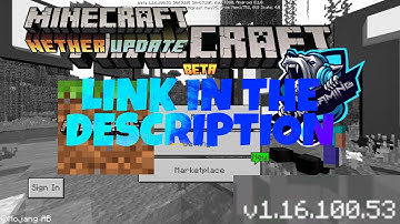 HOW TO DOWNLOAD MINECRAFT BETA 1.16.100.53 WITH MOD MENU LINK IN THE DESCRIPTION