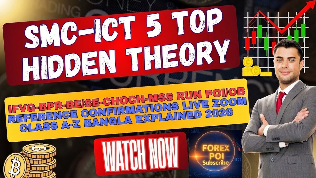 SMC-ICT 5 TOP Hidden Theory 2026 | IFVG, BPR, BE/SE, CHoCH, MSS Run  Live Zoom Class A-Z Bangla