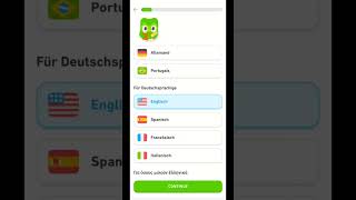 Duolingo Select English Language screenshot 5