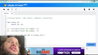 Programando DEITADO em Python do ZERO - AO VIVO - LIVE CODING