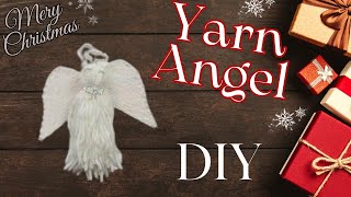 Hanging Yarn Angel. DIY Christmas decorations