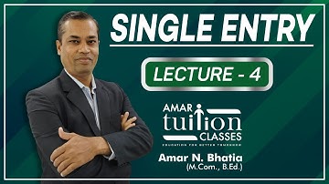 #4 Single Entry FY BCom Sem 2 General Accountancy | Single Entry Gujarat Uni | Kutch University |