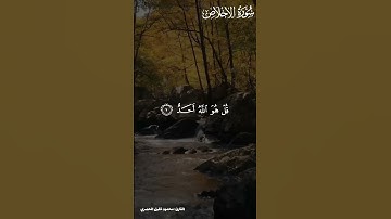 الشيخ محمود خليل الحصري تلاوة سورة الإخلاص