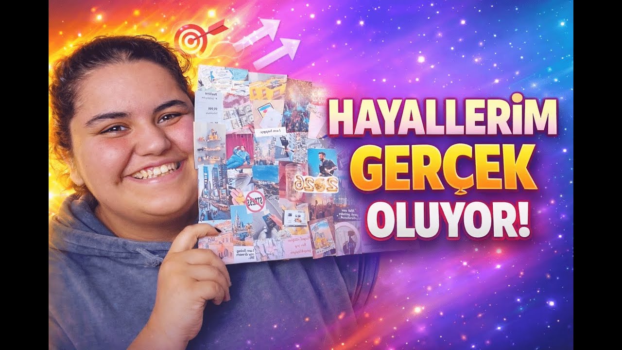 KENDI VISION BOARD'UMU OLUŞTURDUM | Hayallerim Bunlar
