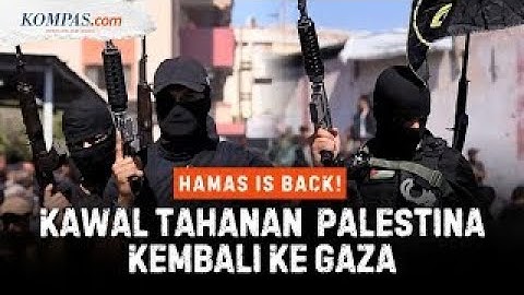 Momen Militer Hamas Kawal Pembebasan Tahanan Palestina di Khan Younis Gaza