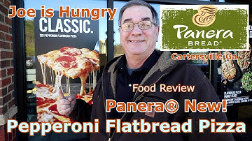 Panera® New Pepperoni Flatbread Pizza Review | Joe is Hungry  🍕🧀🍕🧀🍕🧀