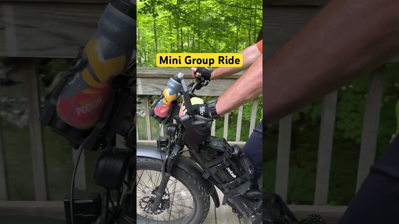 Lectric XP on mini group ride 