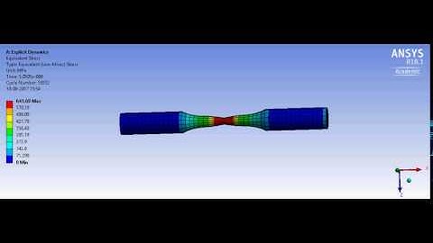 Tensile testing simulation