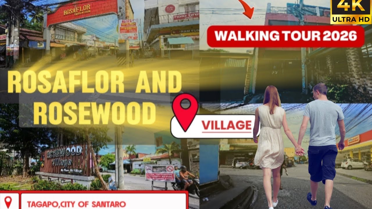[4K] Rosaflor & Rosewood Village 2026 Walk | Barangay Tagapo, Santa ...