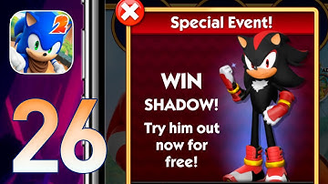 Sonic Dash 2: Sonic Boom Gameplay Walkthrough Part 26 - Special Events Shadow! (iOS, Android)