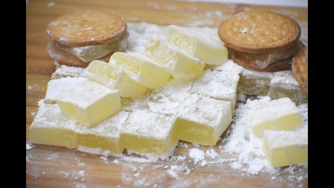 كعاب راحة الحلقوم بدون جيلاتين سهلة أكلات الطفولة مين عباله 😍👍🏻